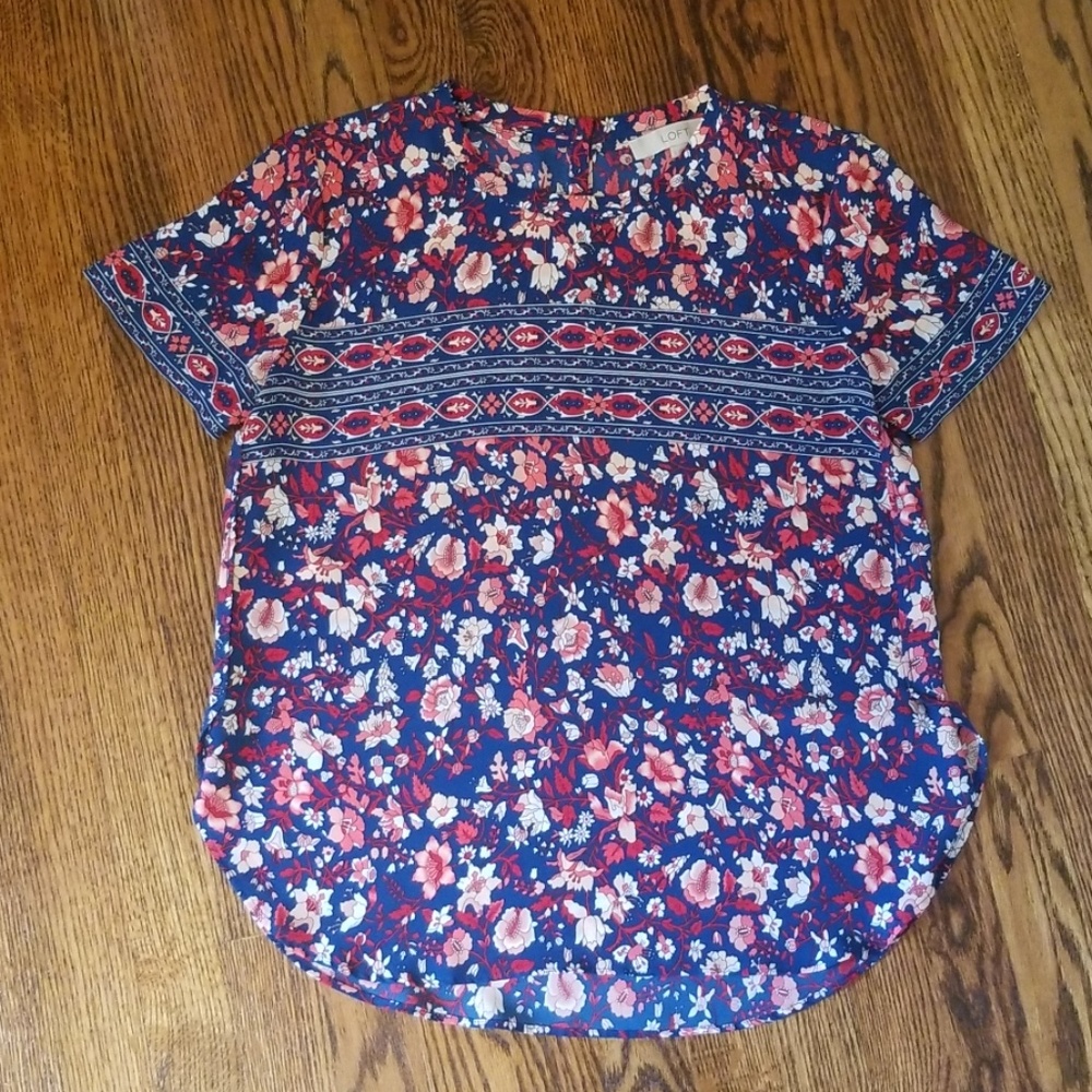 LOFT Floral Blouse